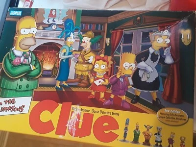 2000 Parker Brothers The Simpsons CLUE Board Game - Image 1 of 2