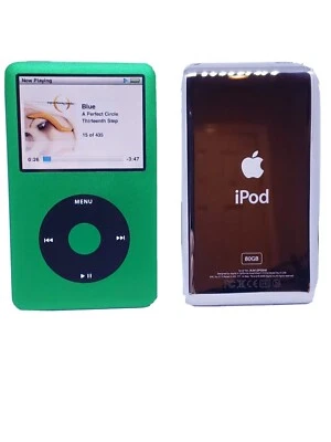  Apple iPod 160gb classic thin 7th Gen - Refurbished - Green -  USB MP3 player - Image 1 of 4