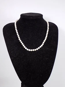 Collana donna elegante collana di perle perle Akoya oro 585 fibbia 43,5 cm - Foto 1 di 9