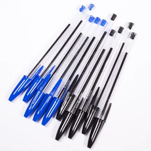 Black or Blue BIC Cristal Ballpoint Pens Medium 1mm Biro Office Writing School - Picture 1 of 3