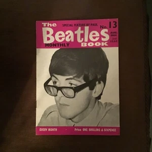 THE BEATLES MONTHLY MAGAZINE VOL 13 AUG 1964  BIRTHDAY CHRISTMAS  RARE - Imagen 1 de 3