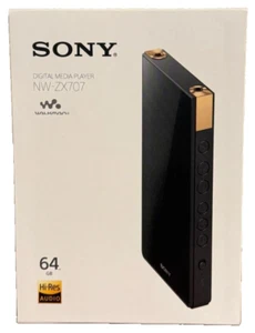 SONY WALKMAN NW-ZX707 64GB Hi-Res ZX Series Audio Player Black - Picture 1 of 2