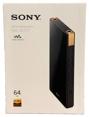 SONY WALKMAN  NW-ZX707 64GB Hi-Res ZX Series Audio Player Black - Image 1 of 2