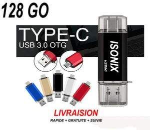 Clé USB C 128 / 64 / 32 Go Gb Type C OTG USB Flash Drive pour Android/PC - Photo 1/12