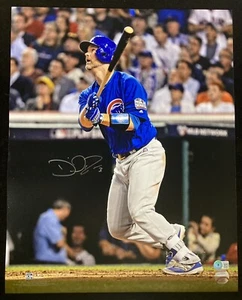 DAVID ROSS signiertes Chicago Cubs 2016 WS GM 7 Last At Bat HR 16x20 Foto - Beckett - Bild 1 von 2