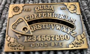 Ouija Board / Spirit Board 2" Lapel Pin Metal Brooch (Planchette moves) - Picture 1 of 4