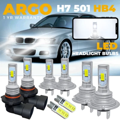 For Bmw 3 Series E46 Led White Xenon 6000k Headlight Fog Side Light Bulbs 97-06 - Image 1 of 4