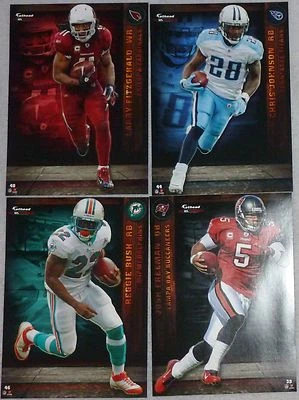 Lote de 4 intercambiables NFL FATHEAD 2012 Larry Fitzgerald Bush C. Johnson J. Freeman Foto 1 de 4