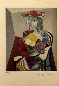 '3 SPECIAL ORIG. PABLO PICASSO SIGNED PRINT – INCLUDES COA & $3,500 APPRAISAL - Picture 1 of 10