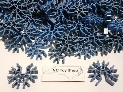 100 KNEX Metallic Blue Connectors 7 Position Slotted Replacement Parts K'NEX - Image 1 of 3