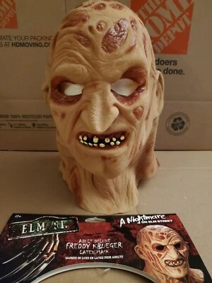 Nightmare on Elm Street Adult Deluxe Freddy Krueger Overhead Latex Mask new wow - Image 1 of 4