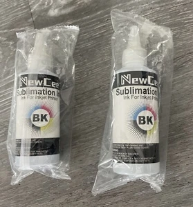 Lot 2pc-NewCee 400ml Black Sublimation Ink Refill C88 C88+ WF7710 WF7720 #S-55 - Picture 1 of 2