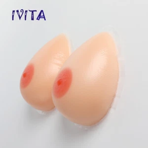E Cup Teardrop Self-adhesive Silicone Breast Forms Crossdresser TG Boobs Pads - Picture 1 of 11