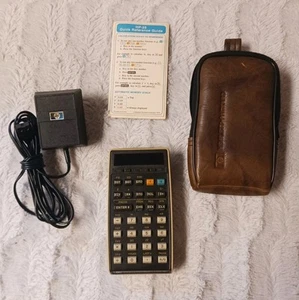 VINTAGE Hewlett Packard HP 25 Programmable Calculator Case, AC Pwr, Instructions - Picture 1 of 8