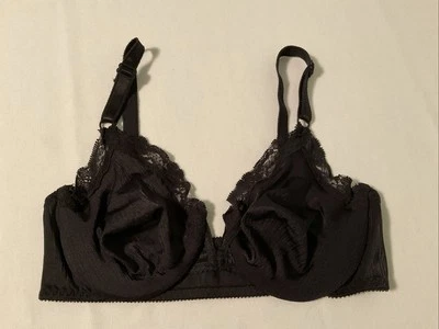 Sujetador Vintage Victoria's Secret Etiqueta Dorada 38C UW Negro Cierre Frontal Fino Sin Forro Foto 1 de 4
