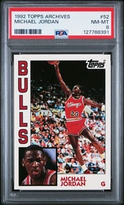 1992 Topps Archives #52 Michael Jordan - PSA 8 - NM-MT - Picture 1 of 2