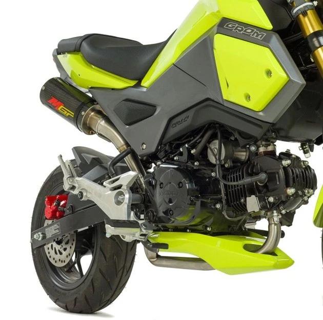 Hotbodies High-Exit Exhaust Carbon/Rolled Tip for Honda Grom 125 17-20 Foto 1 de 1