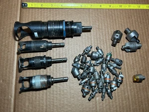 Lot Of 4 Microstop countersink cages with countersink cutters and rivet shavers - Picture 1 of 7