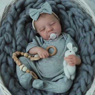 Lovely Baby Girl Lifelike Full Silicone Reborn Baby Doll Gifts Realistic - Image 1 of 4