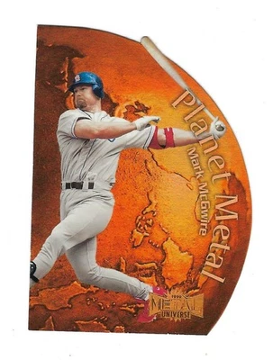 1999 Skybox Metal Universe PLANET METAL Mark McGwire Die Cut Holofoil (#12) - Imagem 1 de 2