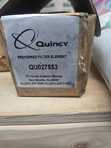 ELEMENTO FILTRO QUINCY Qu027553 Nuevo Antiguo Stock - Imagen 1 de 5