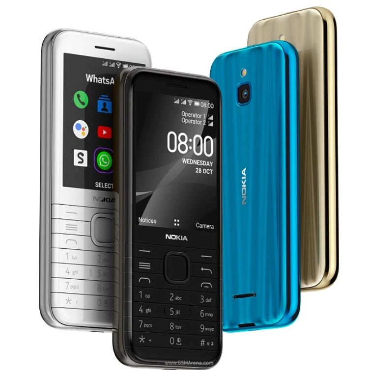 Nokia 8000 4G Factory Unlocked Dual Sim GSM 2.8in 4GB FM cellphone - Image 1 of 4