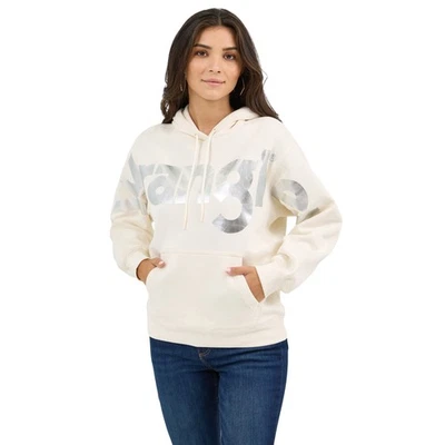 Moletom com capuz Wrangler feminino retrô® branco vintage clássico 112371540 - Imagem 1 de 4