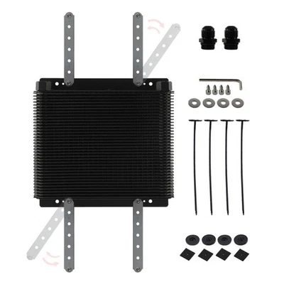 Universal 36 Row 72-Plate Transmission Oil Cooler w/ AN10 Fitings For VW Type 3 - Image 1 of 4