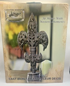 Western Moments Gusseisen Tischplatte Fleur de Lis Wohndeko - Bild 1 von 3