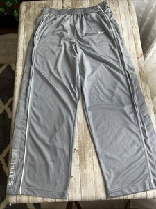 Nike HOOPS Men’s Breakaway  Lined Basketball Pants Size L Grey Y2K VTG - Picture 1 of 9