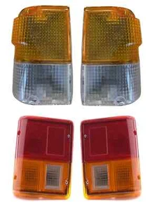 SET FRONT TURN INDICATORS+REAR TAIL LAMPS FOR MITSUBISHI PAJERO MONTERO 1981-92 - Picture 1 of 5