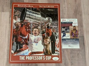 JSA Igor Larionov Signed 8x10 Photo COA Detroit Free Press Cup Red Wings - Picture 1 of 3