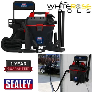 Sealey Garage Vacuum 1500W with Remote Control Wall Mounting Car Cleaner 8m Hose - Picture 1 of 10