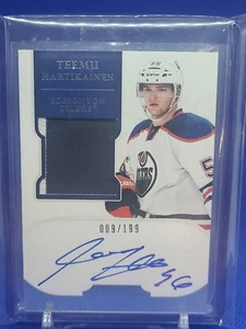 2011-12 Panini Dominion Rookie Patch Auto Teemu Hartikainen /199 Edmonton Oilers - Picture 1 of 1