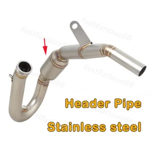 Exhaust Muffler Header Front Link Pipe Modified For 250 300 XC 250SX 2017-2018 - Picture 1 of 7