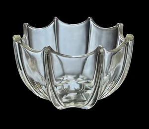 Vintage Indiana Glass Clear Umbrella Candy Dish Bowl 5.5” Excellent - Picture 1 of 5