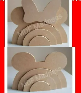 MDF FORMA ARTESANAL. APILADOR 3D ARCO IRIS MINNIE Y MICKEY MOUSE. - Imagen 1 de 3