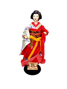 Muñeca geisha de porcelana vintage Avon de 9"" - Imagen 1 de 9