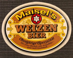 Pegatina antigua maíz cerveza de trigo Bayreuth cerveza trigo 19,5 x 15,2 cm (K) - Imagen 1 de 2