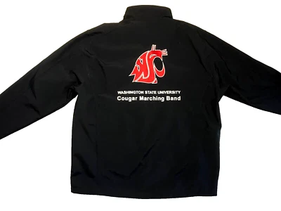 WASHINGTON STATE WSU COUGARS Black Warm COLLEGE MARCHING BAND JACKET Coat 2XL - Image 1 of 4