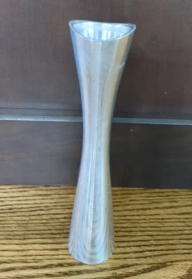 Jarrón vintage Nambe Studio 1994 plata aleación de aluminio 9” modernista 6077 Foto 1 de 4