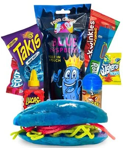 Blue Raz Pickle Kit-Blue Raspberry Pickle Kit With Blue Takis, Fruit Rollup, - Picture 1 of 8