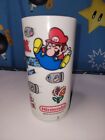 Vintage 1989 Nintendo Super Mario Bros Peter Pan hohe Glas Kunststoff Tasse