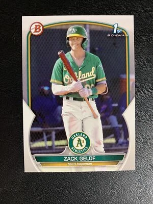 2023 Bowman Zack Gelof 1st Bowman Oakland Athletics  - Image 1 of 2