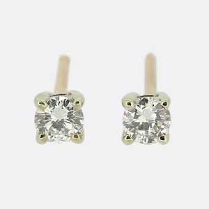 0.22 Carat Diamond Stud Earrings - 18ct Rose Gold - Picture 1 of 4