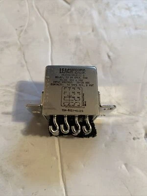 LEACH RELAY # TDH-8051-4502S #M83726/28-4502S  20-30VDC NEW(R1#100) - Image 1 of 4