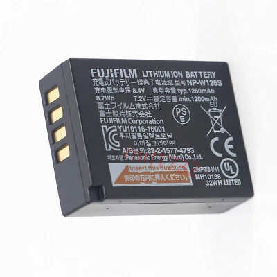 Batteria originale Fujifilm NP-W126S per X-PRO1 PRO2 PRO3 X-A7 A10 X-T20 T30 T100