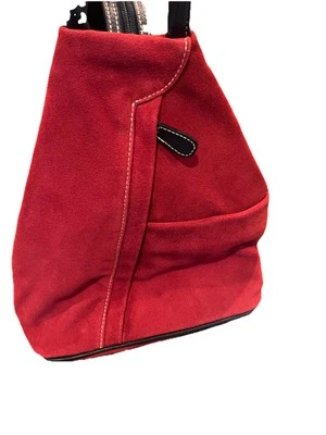 Norm Thompson Convertible Bandolera Cartera Mochila Gamuza Color Óxido Foto 1 de 4