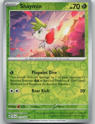 Shaymin 013/162 Uncommon SV05: Temporal Forces NM Reverse Holo - Image 1 of 2