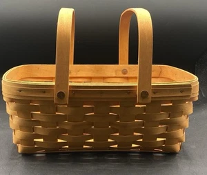 Longaberger 2002 Botanical Fields Market Basket with 2 Handles - Picture 1 of 9